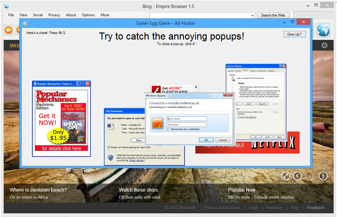 Download web tool or web app Empire Browser Download web tool or web app Empire Browser