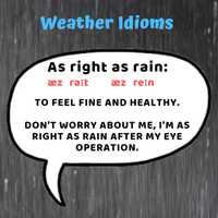 Free download English Exercise - Weather Idioms video and edit with RedcoolMedia movie maker MovieStudio video editor online and AudioStudio audio editor onlin