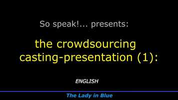 Free download ENGLISH Voodoo crowdsourcing casting 1 LADY in BLUE final version ENGLISH video and edit with RedcoolMedia movie maker MovieStudio video editor online and AudioStudio audio editor onlin