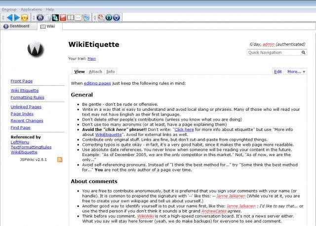 Download web tool or web app engroup