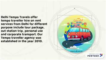 Free download Enjoy  trip book Luxury Tempo Traveller on rent video and edit with RedcoolMedia movie maker MovieStudio video editor online and AudioStudio audio editor onlin