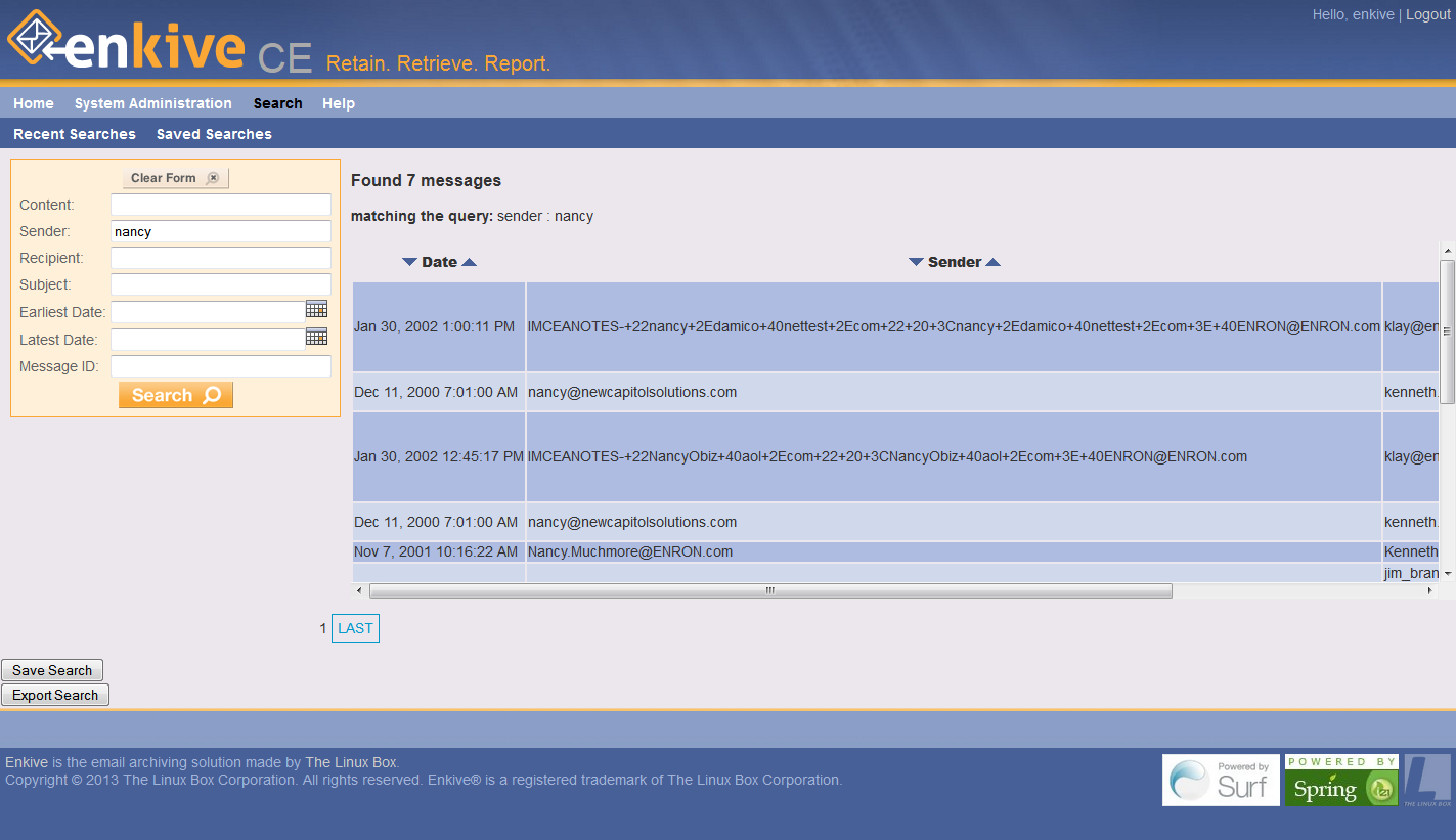 Download web tool or web app Enkive CE Download web tool or web app Enkive CE