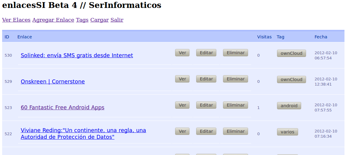 Download web tool or web app enlacesSI