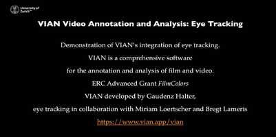 Free download ERC Advanced Grant FilmColors VIAN: Eye Tracking video and edit with RedcoolMedia movie maker MovieStudio video editor online and AudioStudio audio editor onlin