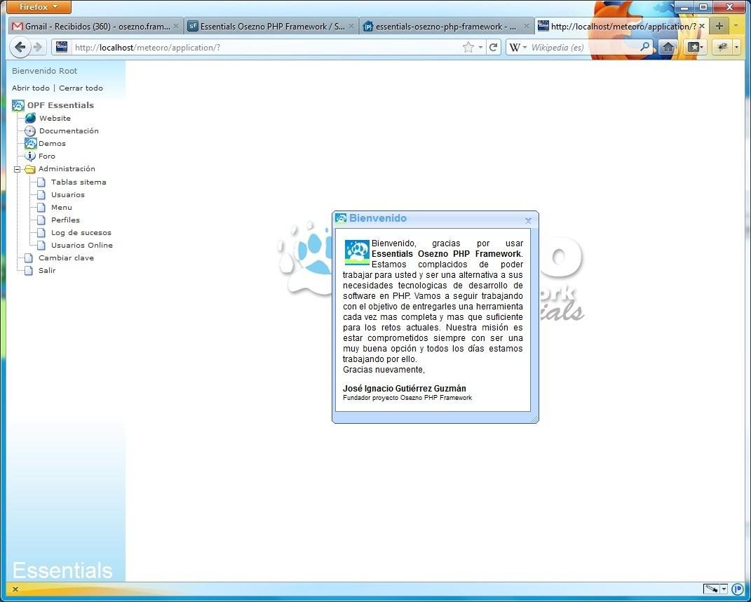 Download web tool or web app Essentials Osezno PHP Framework