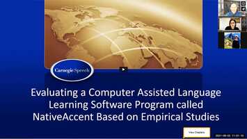 Free download Evaluating a Computer Assisted Language Learning Software Program called NativeAccent Based on Empirical Studies video and edit with RedcoolMedia movie maker MovieStudio video editor online and AudioStudio audio editor onlin