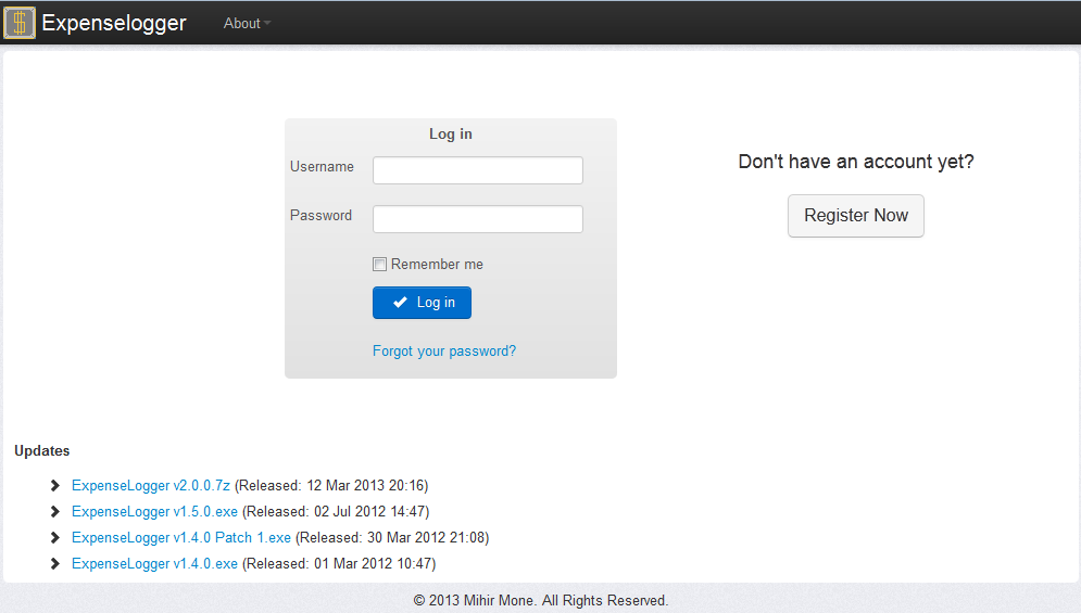 Download web tool or web app ExpenseLogger Download web tool or web app ExpenseLogger