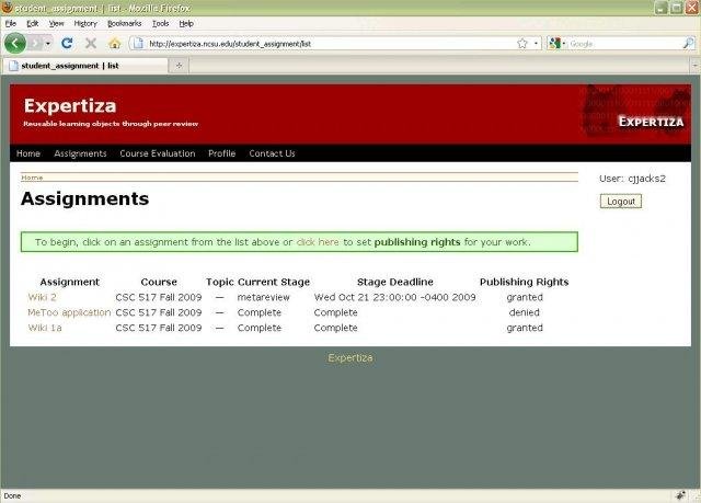 Download web tool or web app Expertiza