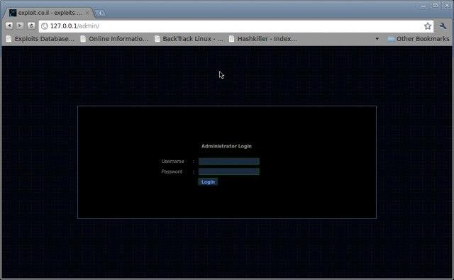 Download web tool or web app exploit.co.il Vulnerable Web App