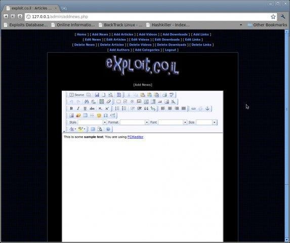 Download web tool or web app exploit.co.il Vulnerable Web App