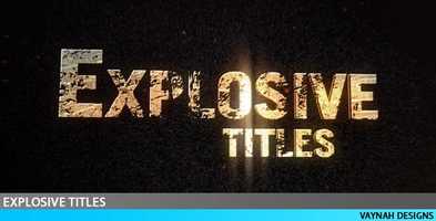 Free download Explosive Titles Trailer HD | After Effects Project Files - Videohive template video and edit with RedcoolMedia movie maker MovieStudio video editor online and AudioStudio audio editor onlin