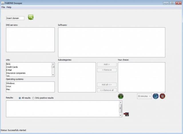 Download web tool or web app FAB DNS Snooper