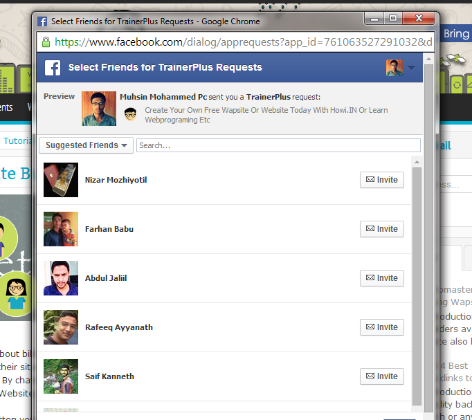 Download web tool or web app Facebook Friends Invite Button Download web tool or web app Facebook Friends Invite Button