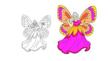 Free download Fairy Godmother _ How to Draw Fairy Godmother _ Coloring Pages with Songs for Kids video and edit with RedcoolMedia movie maker MovieStudio video editor online and AudioStudio audio editor onlin