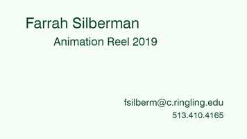 Free download Farrah Silberman Animation Reel 2019 video and edit with RedcoolMedia movie maker MovieStudio video editor online and AudioStudio audio editor onlin