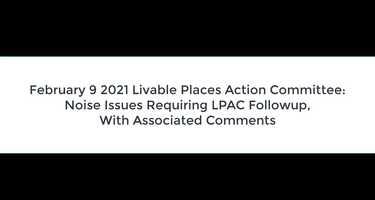 Free download Feb 9, Livable Places Action Committee: Noise video and edit with RedcoolMedia movie maker MovieStudio video editor online and AudioStudio audio editor onlin