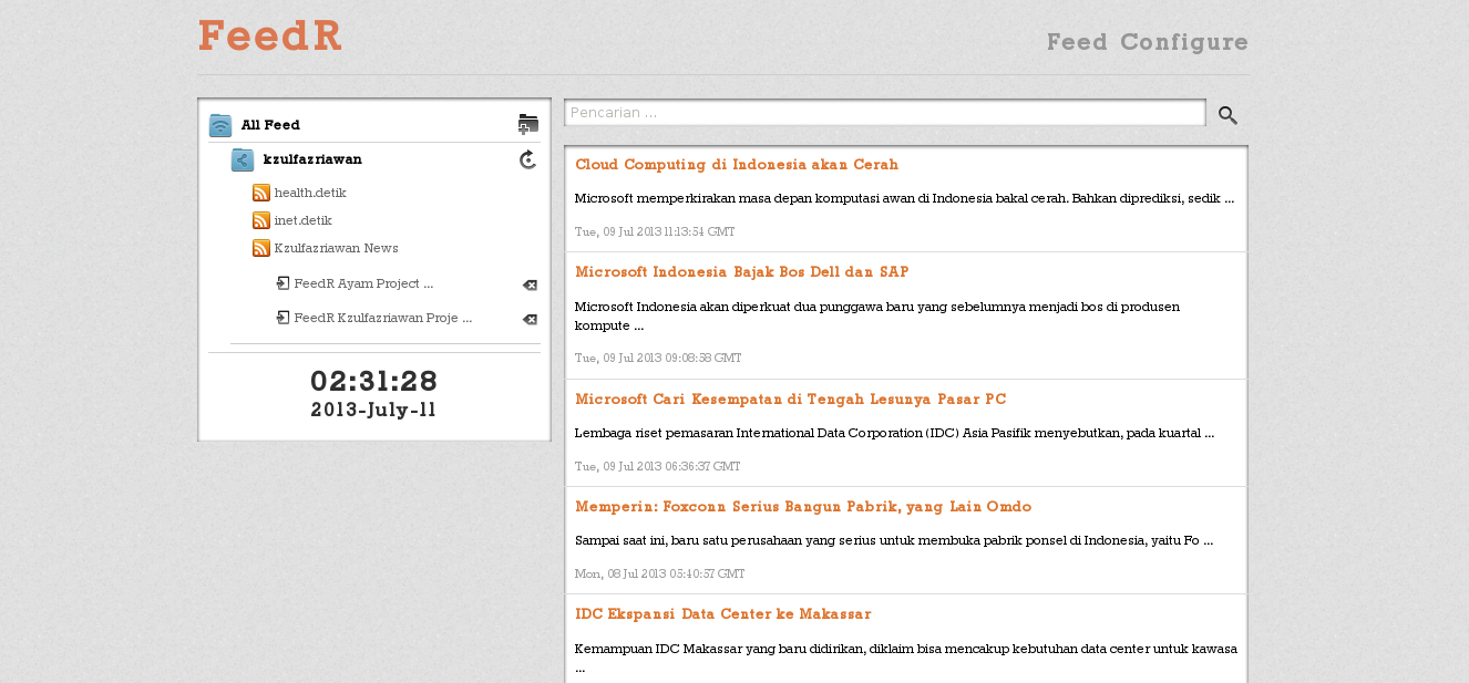 Download web tool or web app FeedR (Feed Reader) Download web tool or web app FeedR (Feed Reader)