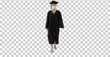 Free download Female Graduate in Cap and Gown Wearing, Alpha Channel | Stock Footage - Envato elements video and edit with RedcoolMedia movie maker MovieStudio video editor online and AudioStudio audio editor onlin