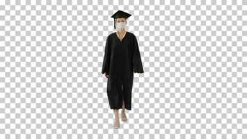 Free download Female Graduate in Cap and Gown Wearing, Alpha Channel | Stock Footage - Videohive video and edit with RedcoolMedia movie maker MovieStudio video editor online and AudioStudio audio editor onlin