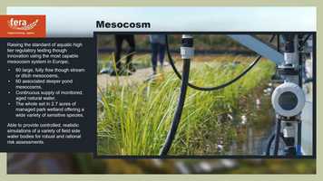 Free download Fera Science - Mesocosm - Higher Tier Risk Assessments video and edit with RedcoolMedia movie maker MovieStudio video editor online and AudioStudio audio editor onlin