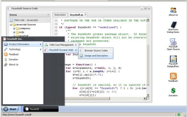 Download web tool or web app feyasoft Web2.0 desktop application