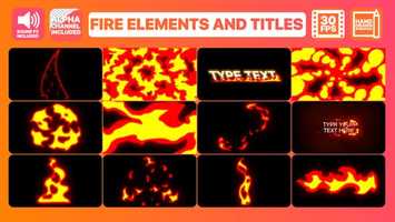 Free download Fire Elements And Titles | After Effects | After Effects Project Files - Videohive template video and edit with RedcoolMedia movie maker MovieStudio video editor online and AudioStudio audio editor onlin