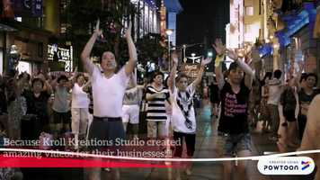 Free download Flash Mob video and edit with RedcoolMedia movie maker MovieStudio video editor online and AudioStudio audio editor onlin