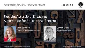 Free download Flexible, Accessible, Engaging: Automation for Educational Content video and edit with RedcoolMedia movie maker MovieStudio video editor online and AudioStudio audio editor onlin