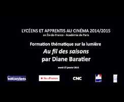 Free download Formation Lumire au cinma - Diane Baratier video and edit with RedcoolMedia movie maker MovieStudio video editor online and AudioStudio audio editor onlin