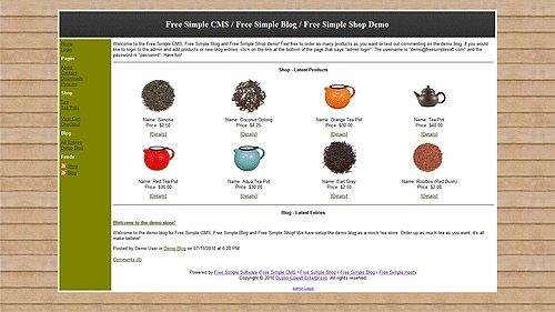 Download web tool or web app Free Simple Blog