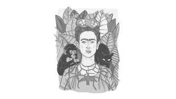 Free download FRIDA KAHLO em cartoon video and edit with RedcoolMedia movie maker MovieStudio video editor online and AudioStudio audio editor onlin