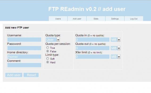 Download web tool or web app ftpREadmin