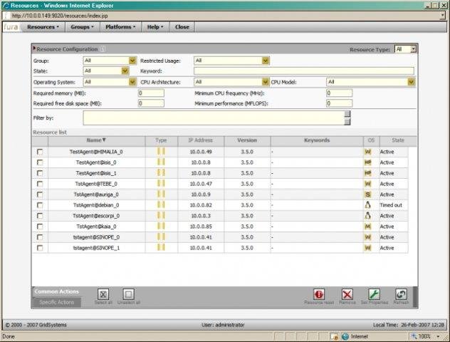 Download web tool or web app fura ( Grid Middleware )