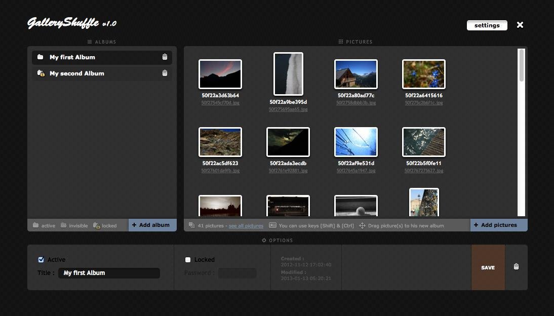 Download web tool or web app GalleryShuffle Download web tool or web app GalleryShuffle