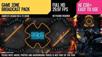 Free download Game Zone (Broadcast Pack) | After Effects Project Files - Videohive template video and edit with RedcoolMedia movie maker MovieStudio video editor online and AudioStudio audio editor onlin