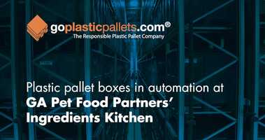 Free download GA Pet Food Partners new automated UK facility - watch Goplasticpallets pallet boxes in action! video and edit with RedcoolMedia movie maker MovieStudio video editor online and AudioStudio audio editor onlin