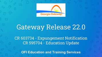 Free download Gateway Release 22.0 - CR Expungement CR Education video and edit with RedcoolMedia movie maker MovieStudio video editor online and AudioStudio audio editor onlin