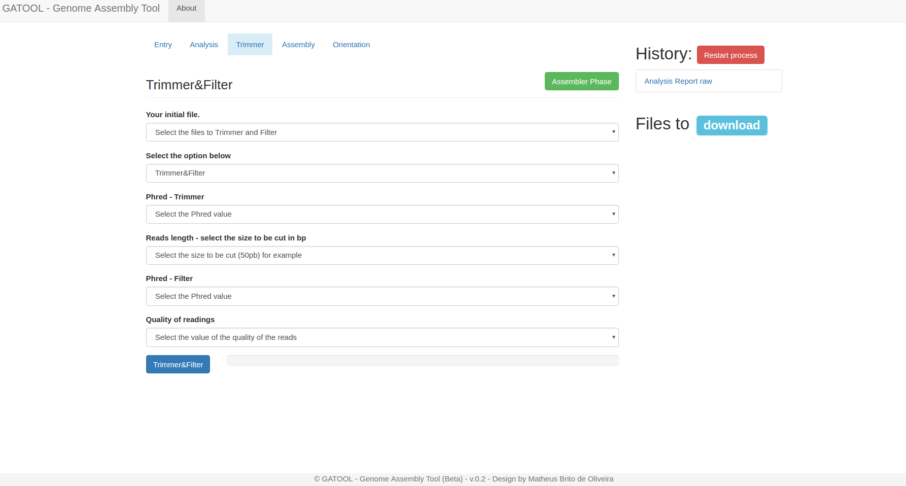 Download web tool or web app GATOOL - Genome Assembly Tool Download web tool or web app GATOOL - Genome Assembly Tool