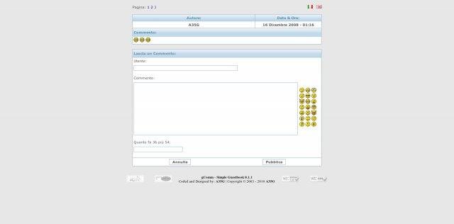 Download web tool or web app gComm - Simple Guestbook