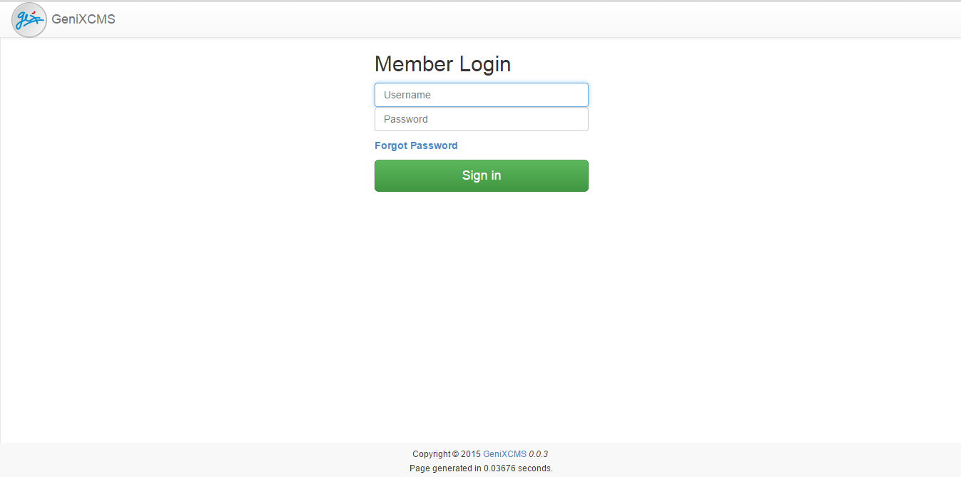 Download web tool or web app GeniXCMS Download web tool or web app GeniXCMS