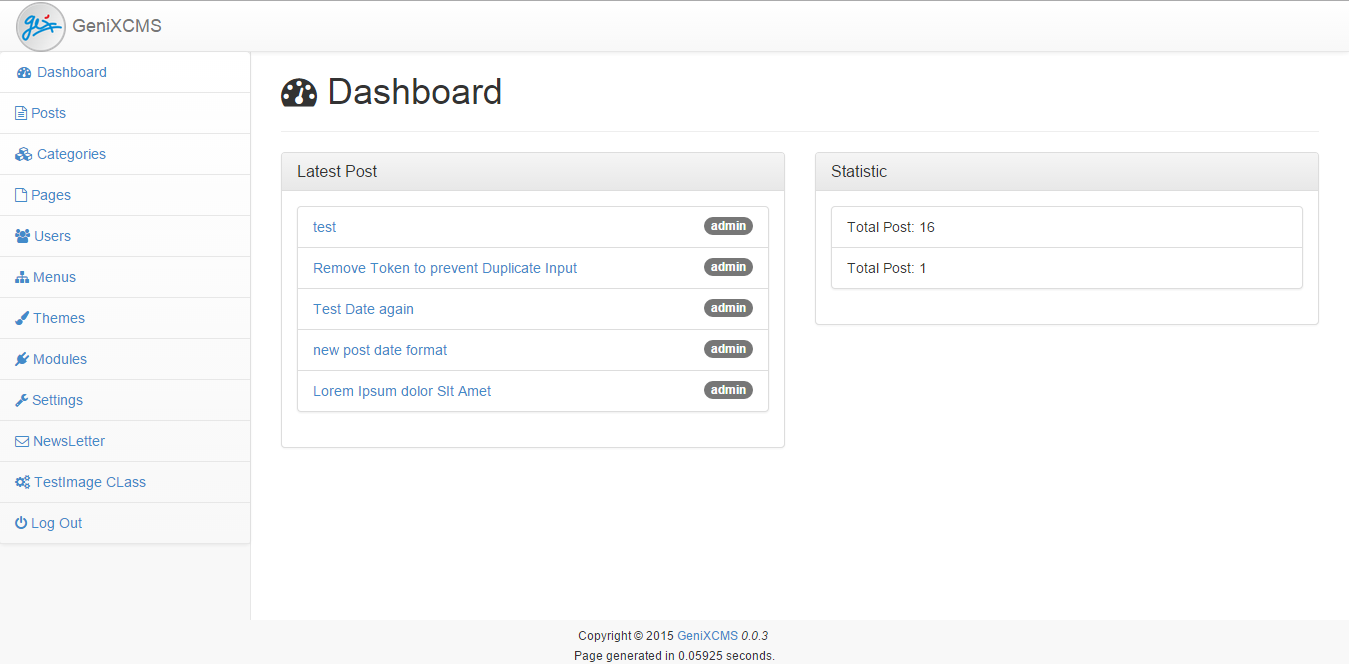 Download web tool or web app GeniXCMS Download web tool or web app GeniXCMS