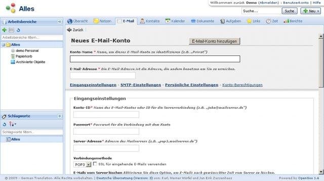 Download web tool or web app German translation of Feng Office