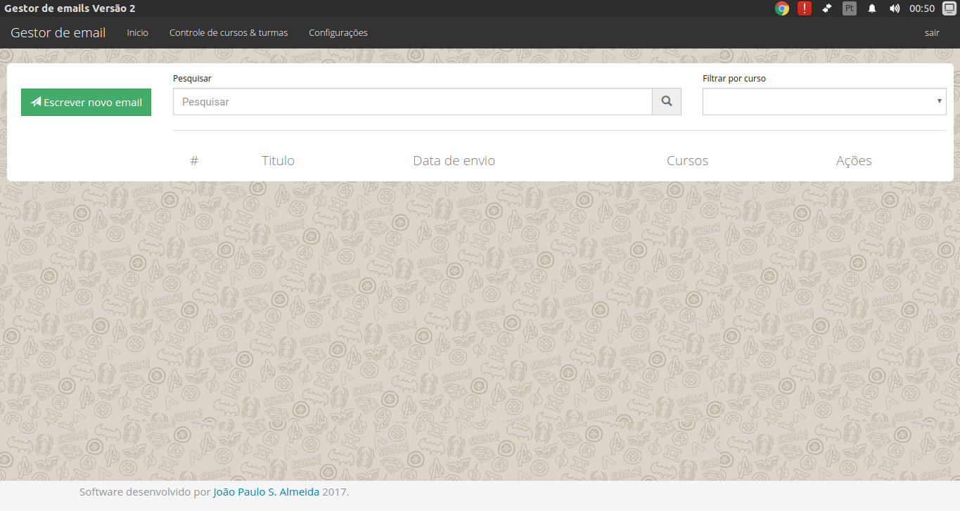 Download web tool or web app Gestor de email escolar Download web tool or web app Gestor de email escolar
