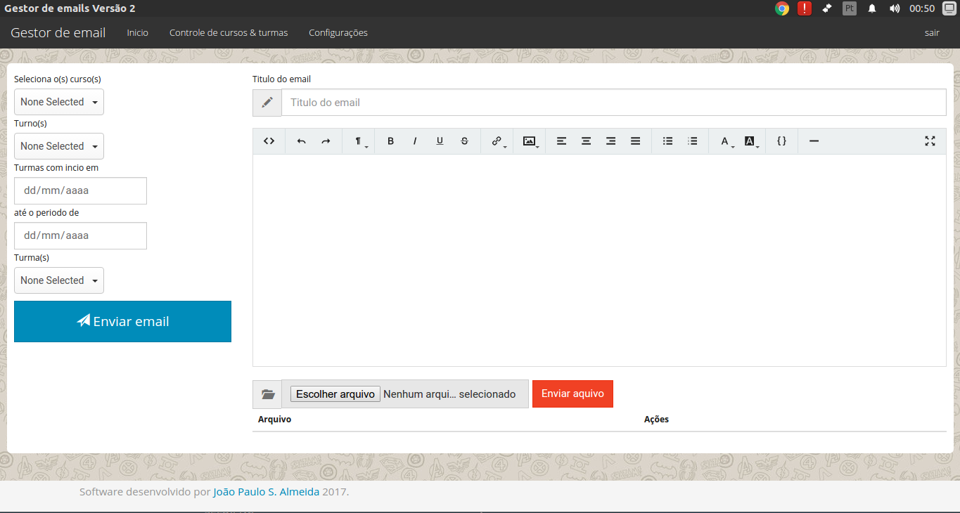 Download web tool or web app Gestor de email escolar Download web tool or web app Gestor de email escolar