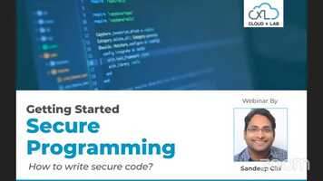 Free download Getting Started with Secure Programming (Cybersecurity)  Free Webinar video and edit with RedcoolMedia movie maker MovieStudio video editor online and AudioStudio audio editor onlin