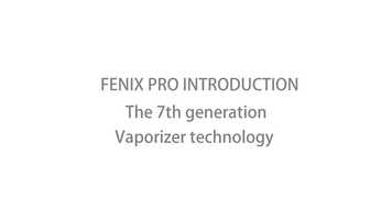 Free download Getting Started with your Fenix Pro Vaporizer video and edit with RedcoolMedia movie maker MovieStudio video editor online and AudioStudio audio editor onlin