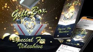 Free download Gift Box Black Gold | After Effects Project Files - Videohive template video and edit with RedcoolMedia movie maker MovieStudio video editor online and AudioStudio audio editor onlin