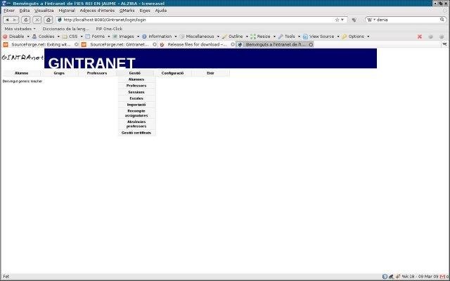 Download web tool or web app GIntranet