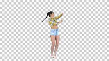 Free download Girl in square shirt and jeans shorts, Alpha Channel | Stock Footage - Videohive video and edit with RedcoolMedia movie maker MovieStudio video editor online and AudioStudio audio editor onlin