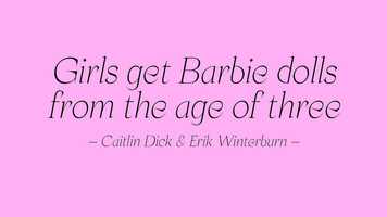 Free download Girls Get Barbie Dolls from the Age of Three video and edit with RedcoolMedia movie maker MovieStudio video editor online and AudioStudio audio editor onlin